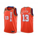 Camiseta 2020 Rising Star Jaren Jackson Jr. #13 USA Rojo