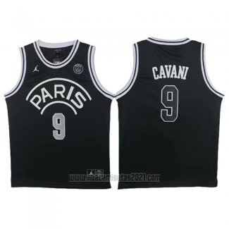 Camiseta AJ x PSG Cavani #9 Negro