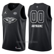 Camiseta All Star 2018 New Orleans Pelicans Nike Personalizada Negro