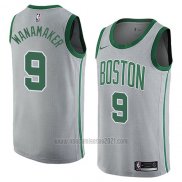 Camiseta Boston Celtics Brad Wanamaker #9 Ciudad 2018 Gris