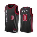 Camiseta Chicago Bulls Coby White #0 Ciudad 2023-24 Negro