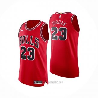 Camiseta Chicago Bulls Michael Jordan #23 Icon Autentico Rojo