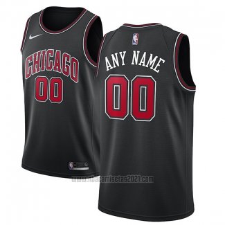 Camiseta Chicago Bulls Personalizada 17-18 Negro