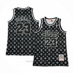 Camiseta Chicago Bulls x LV Michael Jordan #23 Mitchell & Ness 1997-98 Negro