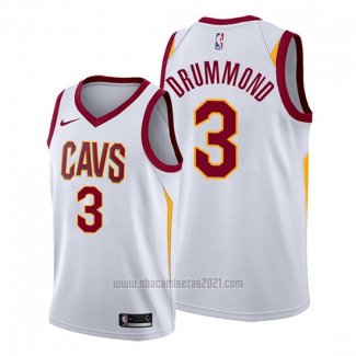 Camiseta Cleveland Cavaliers Andre Drummond #3 Association 2019-20 Blanco