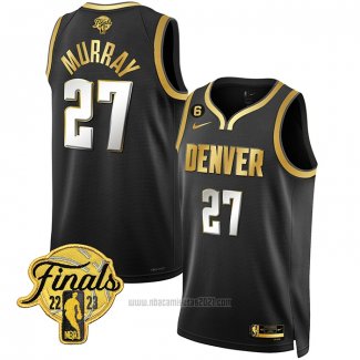 Camiseta Denver Nuggets Jamal Murray #27 Ciudad 2023 NBA Finals Negro