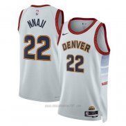 Camiseta Denver Nuggets Zeke Nnaji #22 Ciudad 2022-23 Blanco