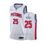 Camiseta Detroit Pistons Derrick Rose #25 Association 2018-19 Blanco