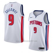 Camiseta Detroit Pistons Langston Galloway #9 Association 2018 Blanco