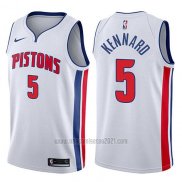 Camiseta Detroit Pistons Luke Kennard #5 Association 2017-18 Blanco