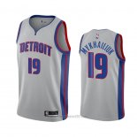 Camiseta Detroit Pistons Sviatoslav Mykhailiuk #19 Statement 2020-21 Gris