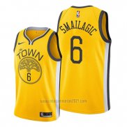 Camiseta Golden State Warriors Alen Smailagic #6 Earned Amarillo