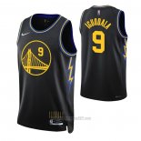 Camiseta Golden State Warriors Andre Iguodala #9 Ciudad 2021-22 Negro