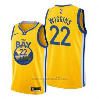 Camiseta Golden State Warriors Andrew Wiggins #22 Statement 2019-20 Amarillo