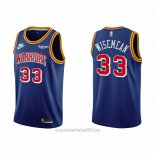 Camiseta Golden State Warriors James Wiseman #33 75th Anniversary Azul