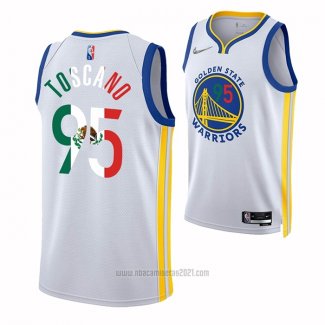 Camiseta Golden State Warriors Juan Toscano-Anderson #95 2022 Slam Dunk Special Mexico Edition Blanco