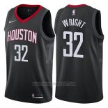 Camiseta Houston Rockets Brandan Wright #32 Statement 2017-18 Negro