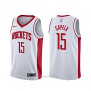 Camiseta Houston Rockets Clint Capela #15 Association Blanco