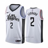 Camiseta Los Angeles Clippers Kawhi Leonard #2 Ciudad 2019-20 Blanco