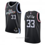 Camiseta Los Angeles Clippers Nicolas Batum #33 Ciudad 2022-23 Negro