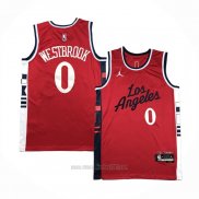 Camiseta Los Angeles Clippers Russell Westbrook #0 Statement 2024-25 Rojo