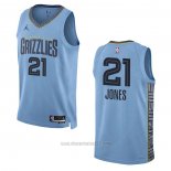 Camiseta Memphis Grizzlies Tyus Jones #21 Statement 2022-23 Azul