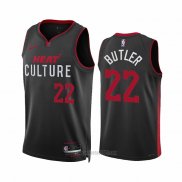 Camiseta Miami Heat Jimmy Butler #22 Ciudad 2023-24 Negro