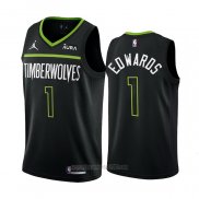 Camiseta Minnesota Timberwolves Anthony Edwards #1 Statement 2022-23 Negro