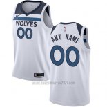 Camiseta Minnesota Timberwolves Personalizada 17-18 Blanco