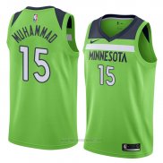 Camiseta Minnesota Timberwolves Shabazz Muhammad #15 Statement 2018 Verde
