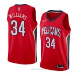 Camiseta New Orleans Pelicans Kenrich Williams #34 Statement 2018 Rojo