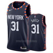 Camiseta New York Knicks Ron Baker #31 Ciudad 2019 Azul