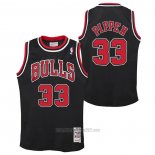 Camiseta Nino Chicago Bulls Scottie Pippen #33 Mitchell & Ness 1997-98 Negro