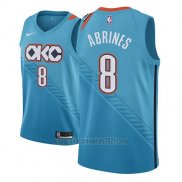 Camiseta Oklahoma City Thunder Alex Abrines #8 Ciudad 2018-19 Azul