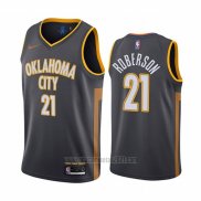 Camiseta Oklahoma City Thunder Andre Roberson #21 Ciudad Negro