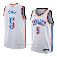 Camiseta Oklahoma City Thunder Devon Hall #5 Association 2018 Blanco