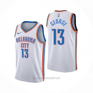 Camiseta Oklahoma City Thunder Paul George #13 Association Blanco