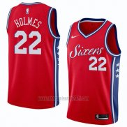 Camiseta Philadelphia 76ers Richaun Holmes #22 Statement 2018 Rojo