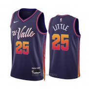 Camiseta Phoenix Suns Nassir Little #25 Ciudad 2023-24 Violeta