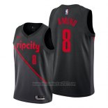 Camiseta Portland Trail Blazers Al Farouq Aminu #8 Ciudad 2019 Negro