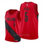 Camiseta Portland Trail Blazers Rodney Hood #5 Statement Swingman Rojo