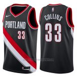 Camiseta Portland Trail Blazers Zach Collins #33 Swingman Icon 2017-18 Negro