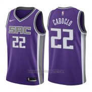 Camiseta Sacramento Kings Bruno Caboclo #22 Icon 2017-18 Violeta