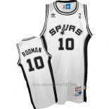 Camiseta San Antonio Spurs Dennis Rodman #10 Retro Blanco