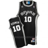 Camiseta San Antonio Spurs Dennis Rodman #10 Retro Negro