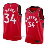 Camiseta Toronto Raptors Alfonzo Mckinnie #34 Icon 2018 Rojo