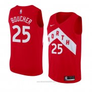 Camiseta Toronto Raptors Chris Boucher #25 Earned 2018-19 Rojo