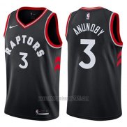 Camiseta Toronto Raptors Og Anunoby #3 Statement 2017-18 Negro