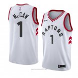 Camiseta Toronto Raptors Patrick Mccaw #1 Association 2018 Blanco