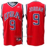 Camiseta USA 1984 Michael Jordan #9 Rojo